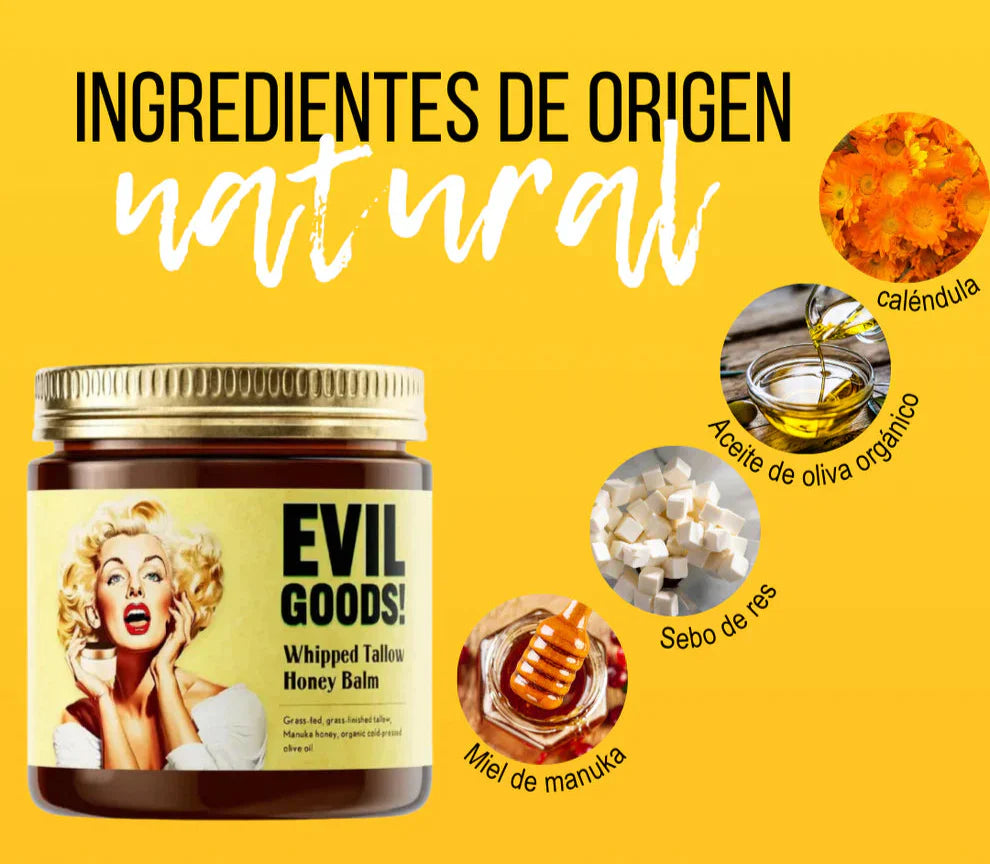Bálsamo Regenerador Premium - Sebo Purificado y Miel | Evil Goods